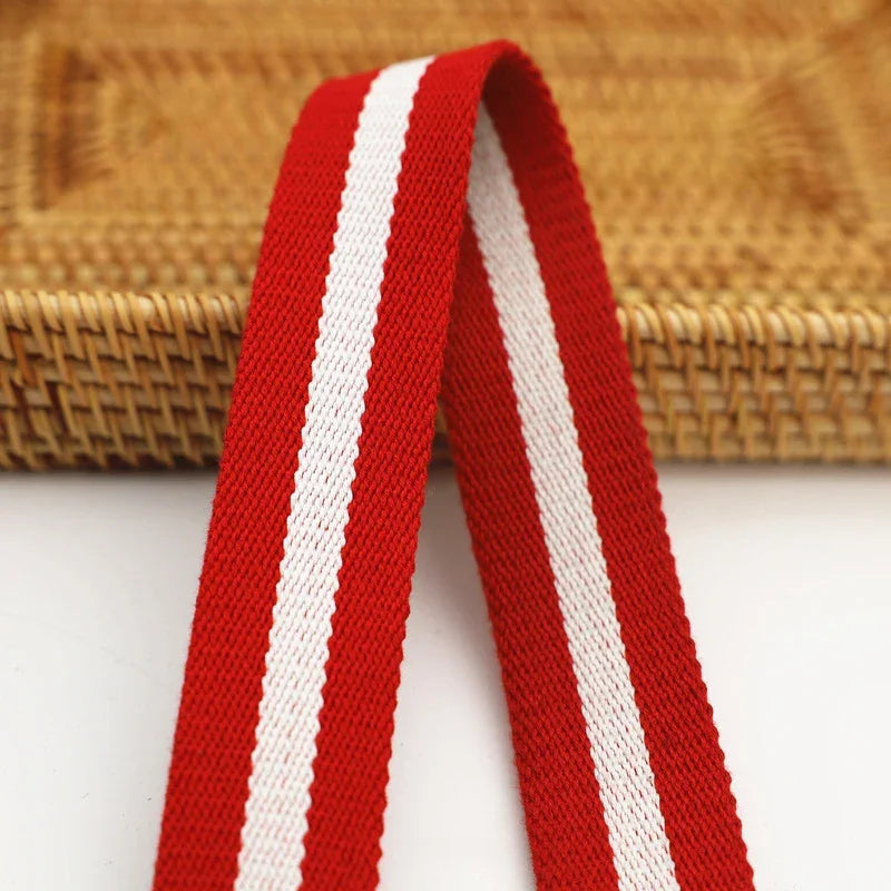 2/50Meters 38mm 2.5mm Thick Polyester Cotton Webbing DIY Sewing Jacquard Webbings Ribbons Clothes Bag Straps Hats Tapes