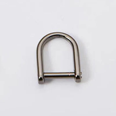 20/600pcs Meetee 8mm O D Ring Buckles Bag Belt Webbing Clothes Hanger Horseshoe Detachable Loop Buckle DIY Hardware Accessories