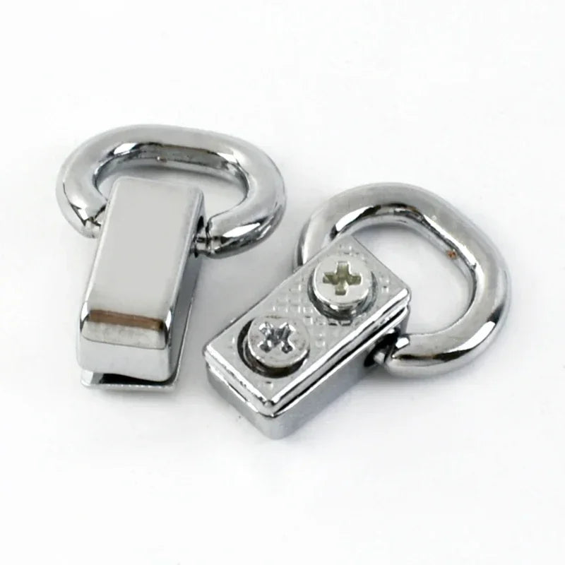 15/400Pcs 11mm Ring Metal Bags Strap Buckles Side Clasp Clip Hooks for Bag Belt Webbing Leather Craft Hardware Accessories