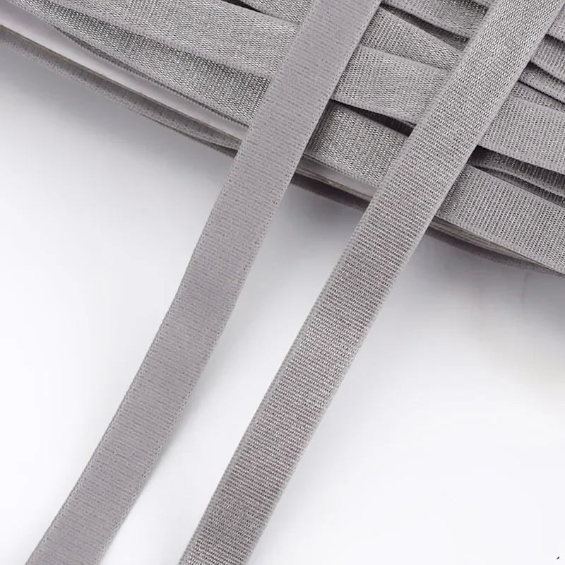 Meetee 10/300meters 12mm Elastic Bands for Underwear Bra Shoulder Strap Yoga Belt Hair Band DIY Sewing Garment Accessories