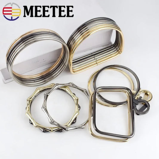 3/80Pcs Meetee Bags Handle Metal O D Ring Buckles Frame Handbag Purse Shoulder Belt DIY Replacement Leather Craft Accessaries