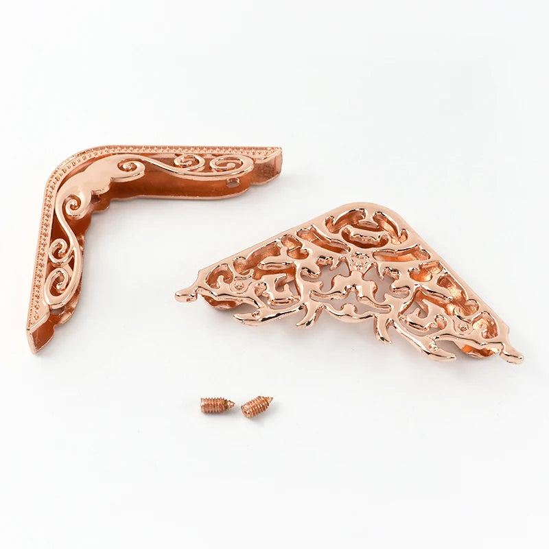 8/300Pcs Flower Hollow Metal Corner Decorative Buckle Purse Edge Protectors Clip Buckles Book Cover Corners Clasp DIY Hardware
