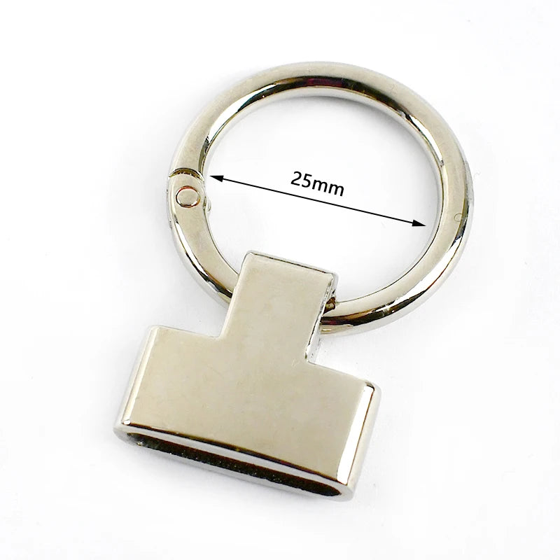 8/200Pcs 20/25mm Metal Ring Buckles Keychain Hook Bag Strap Connector Clasp Cord End Handbags DIY Sewing Hardware Accessories