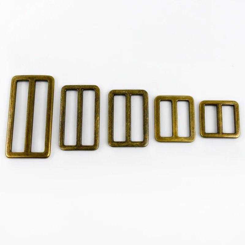 15/400pcs 16-50mm Bags Strap Buckles Metal Slider Tri Glide Adjust Belt Buckle for Webbing Shoes Clothes Leather Part Accessories