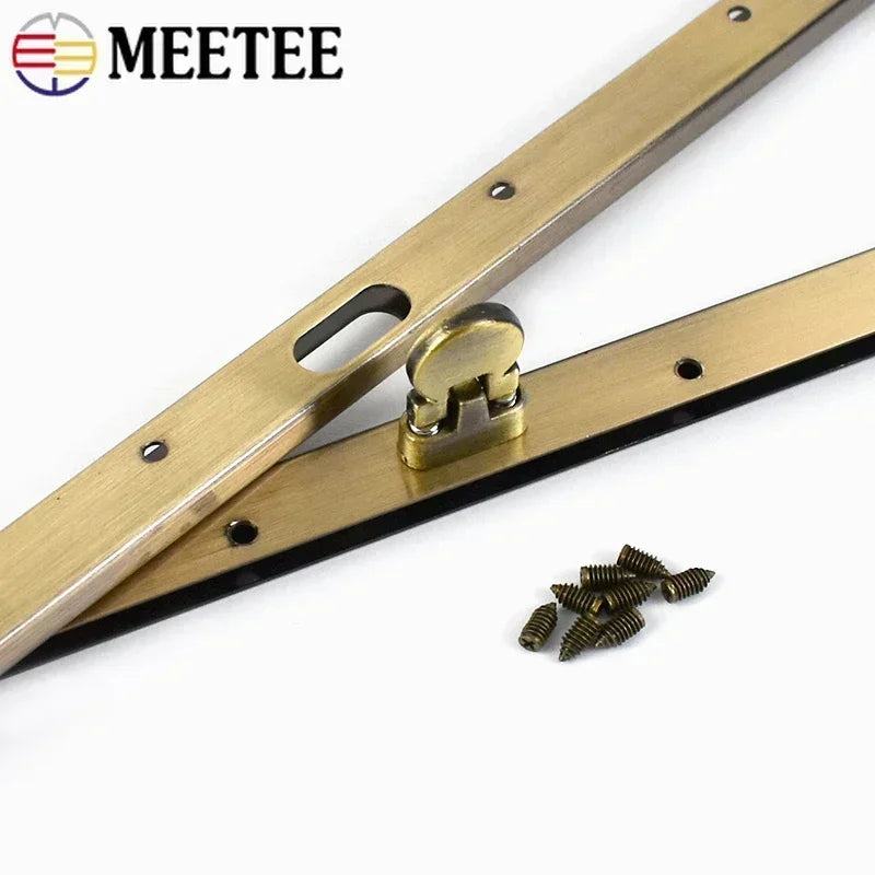 2/80Pcs Meetee 11.5/19cm Purse Frame Handle Metal Clasps for Wallet Making Women Clutch Kiss Clasp Lock DIY Bags Accessories