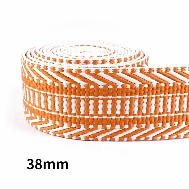3/100Meters 38/50mm Polyester Jacquard Webbing Tapes Thick Ribbon Bag Strap Belt for DIY Clothes Bias Binding Sewing Accessories