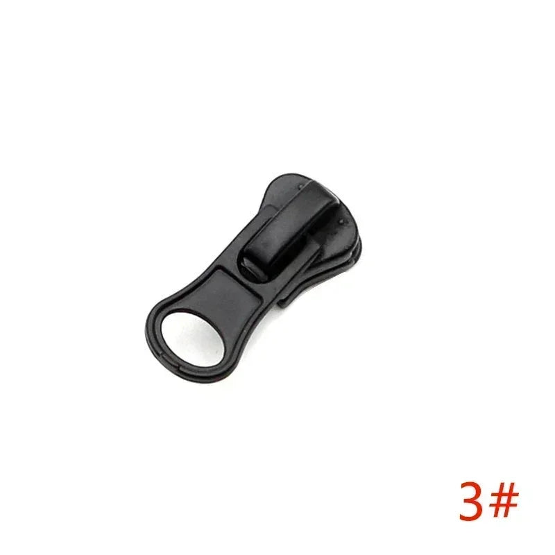 30/1000Pcs 3# 5# 8# 10# 15# Zipper Sliders for Resin Zippers Bag Jacket Coat Zips Head Puller Repair Kit DIY Sewing Accessories
