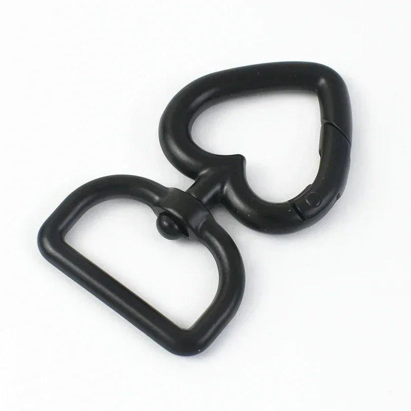 8/270Pcs Heart Metal Buckles Swivel Clasp Snap Hook Carabiner for Bag Strap Keychain Belt Buckle Diy Hardware Leather Accessories