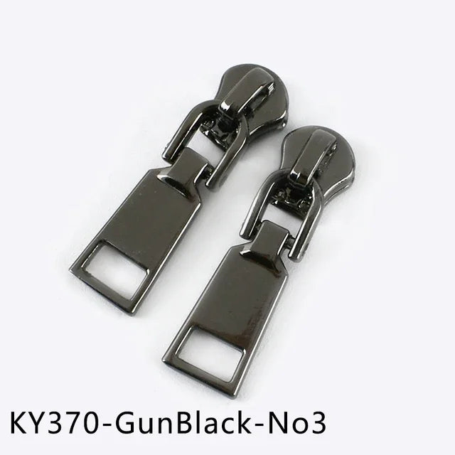 15/500Pcs 3# 5# Zipper Sliders for Metal Zippers Repair Kit Jackets Zips Head DIY Luggage Bags Clothing Sewing Accessories