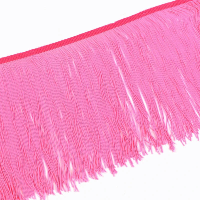 3/100Meters 20cm Polyester Tassel Fringe Curtains Lace Trim Latin Dress Decor Ribbon Clothes Fringes Fabric DIY Sewing Accessories