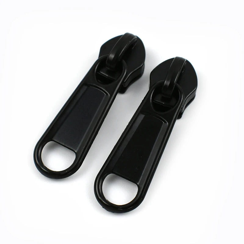 20/600Pcs Meetee Zipper Slider for 5# Nylon Zippers Tapes Backpack Jacket Zip Puller Head Repair Kit DIY Sewing Accessories