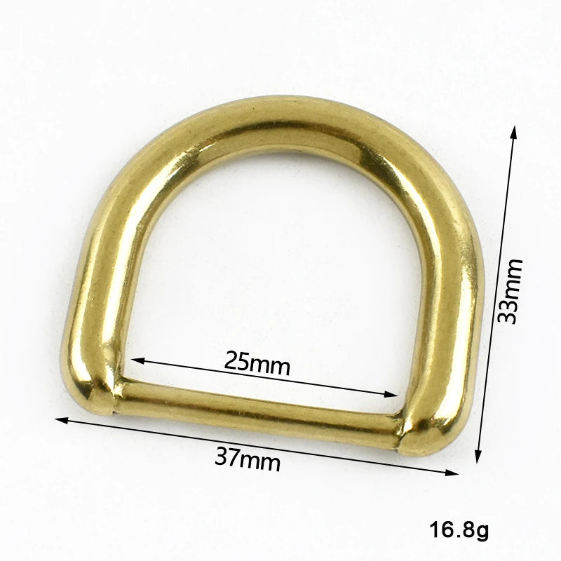 3/100Pcs Solid Brass D Ring Adjuster Clasp Tri-Glide Slider Buckles Backpack Strap Webbing Belt Buckle DIY Hardware Accessories