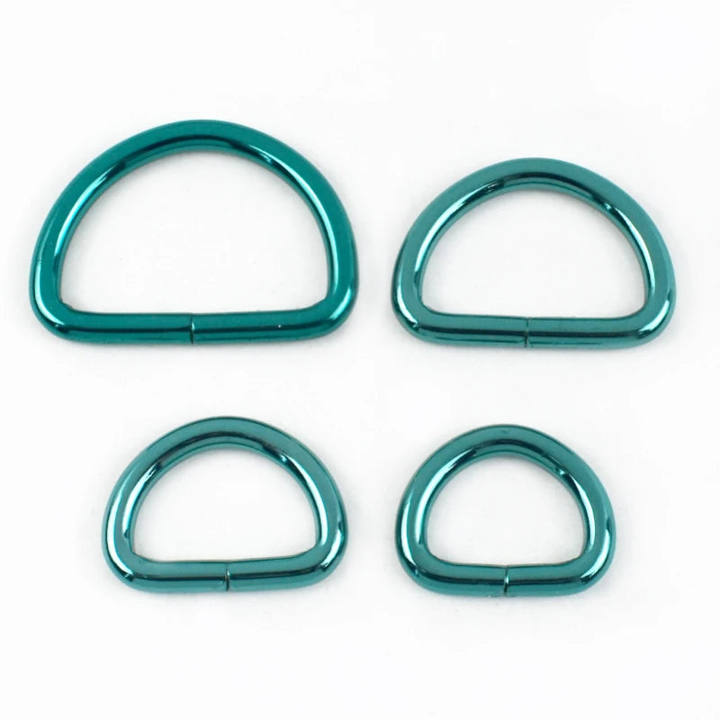 15/500Pcs 20/25/32/38mm Metal D Ring Buckles Bags Strap Adjust Clasp Belt Buckle Dog Collar Leash Hook DIY Craft Accessories