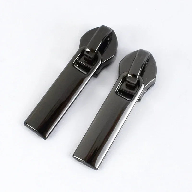 15/500Pcs 5# Zipper Slider for Nylon Zippers Tape Bag Zips Closure Head Puller Suitcase Zipp Repair Kit Sewing Accessories