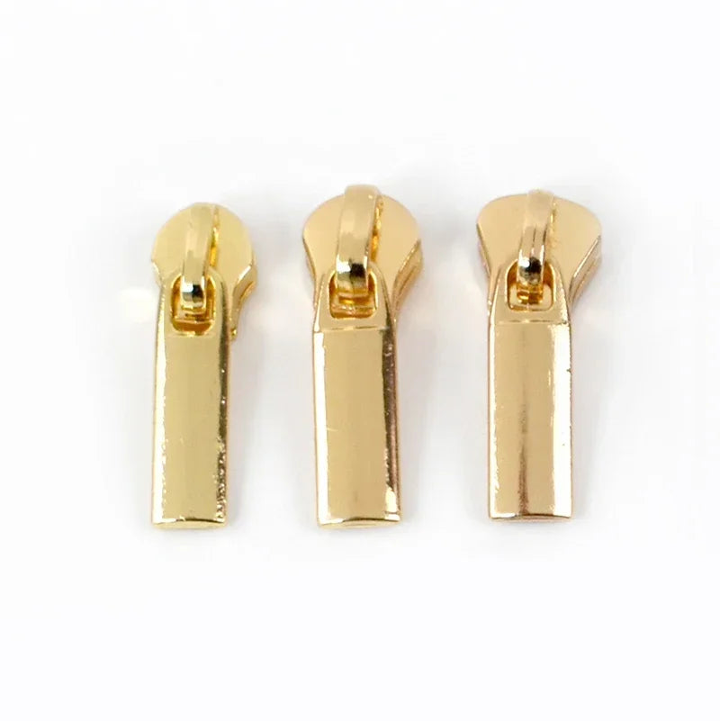 8/200Pcs 3# Zipper Puller Sliders for Metal/Resin/Nylon Zippers Textile Clothes Pocket Zip Head Repair Kit Tailoring Accessories