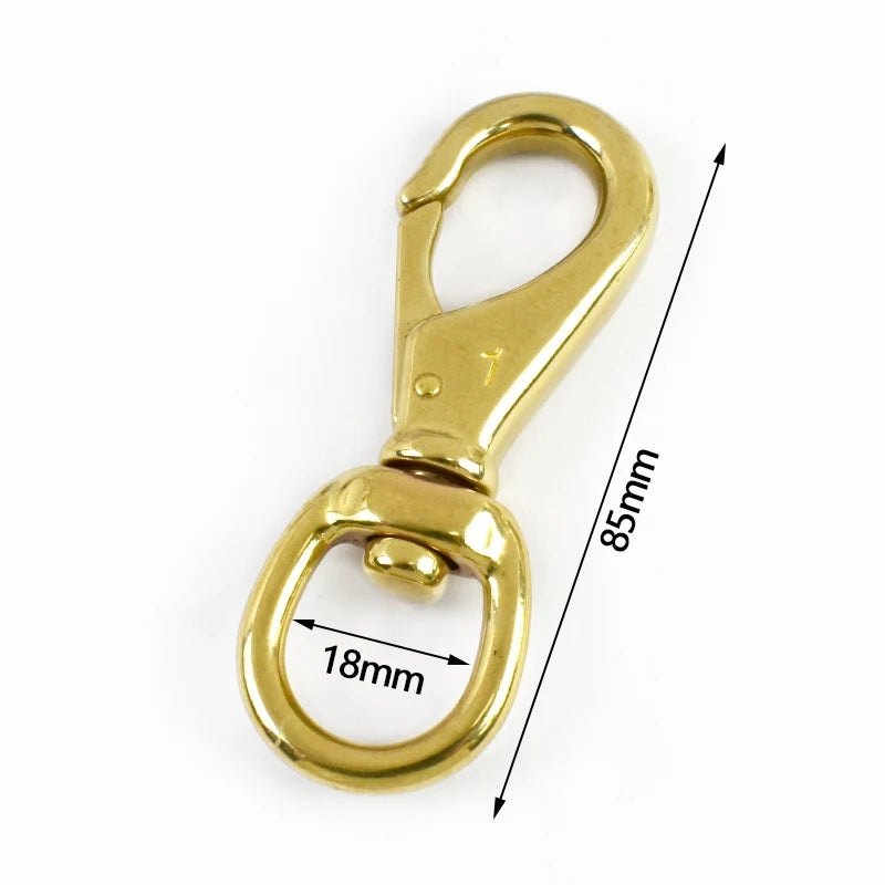 3/100Pcs 304 Stainless Steel Buckle Rotating D Ring Oval Carabiner Clip Sanp Hook Dog Collar Trigger Brass Lobster Clasp Hardware