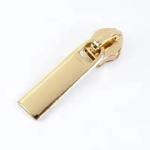 Meetee 25/500Pcs 5# Sewing Zipper Sliders for Nylon Zips Purse Zip Slider Apparel Decoration Zippers Puller Handbag Repairs Kits