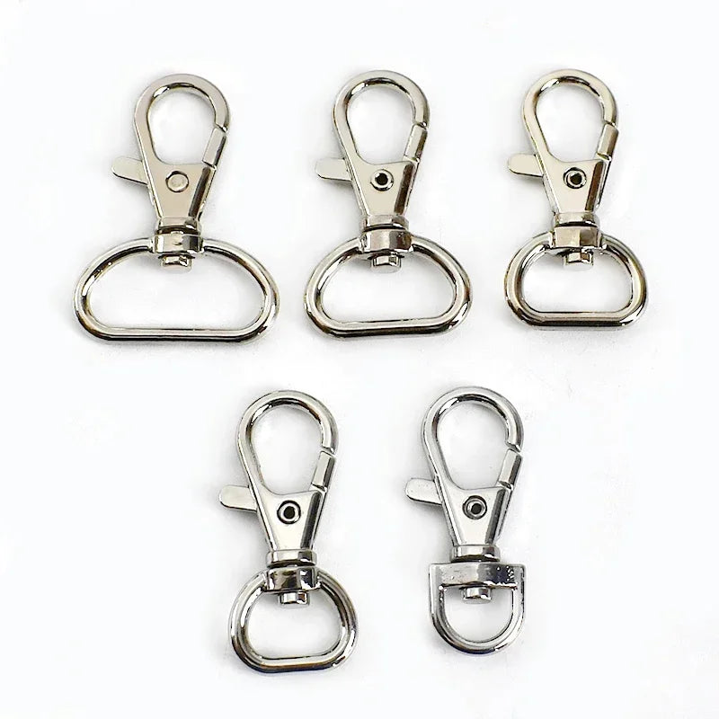 15/500pcs Meetee 13/16/20/25mm Bag Strap Buckle Metal Lobster Clasp Handbag Keychain Swivel Trigger Clips Snap Hook DIY Accessory