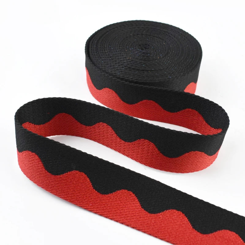 5/150Yards 38mm Nylon Webbing Tapes for Bag Strap Decorative Canvas Ribbons Sewing Bias Lace Trimming Belt Binding Accessories