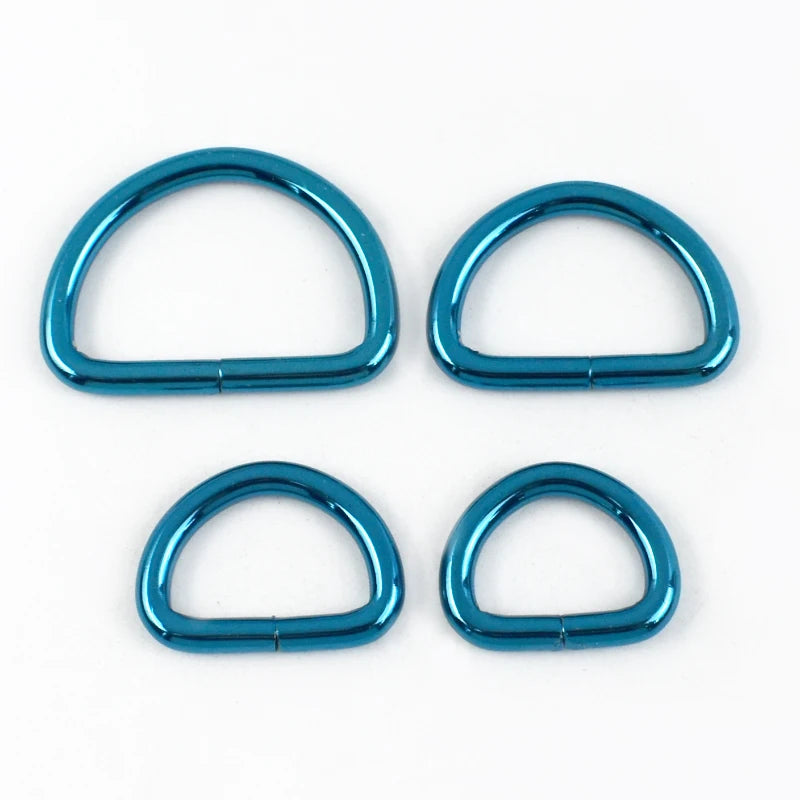 15/500Pcs 20/25/32/38mm Metal D Ring Buckles Bags Strap Adjust Clasp Belt Buckle Dog Collar Leash Hook DIY Craft Accessories