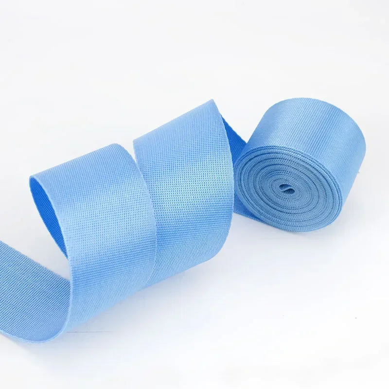 8/200Meters Colorful Nylon Webbing Strap 20-50mm Decor Ribbon Backpack Safety Belt Bias Binding Tape DIY Clothes Sewing Accessories