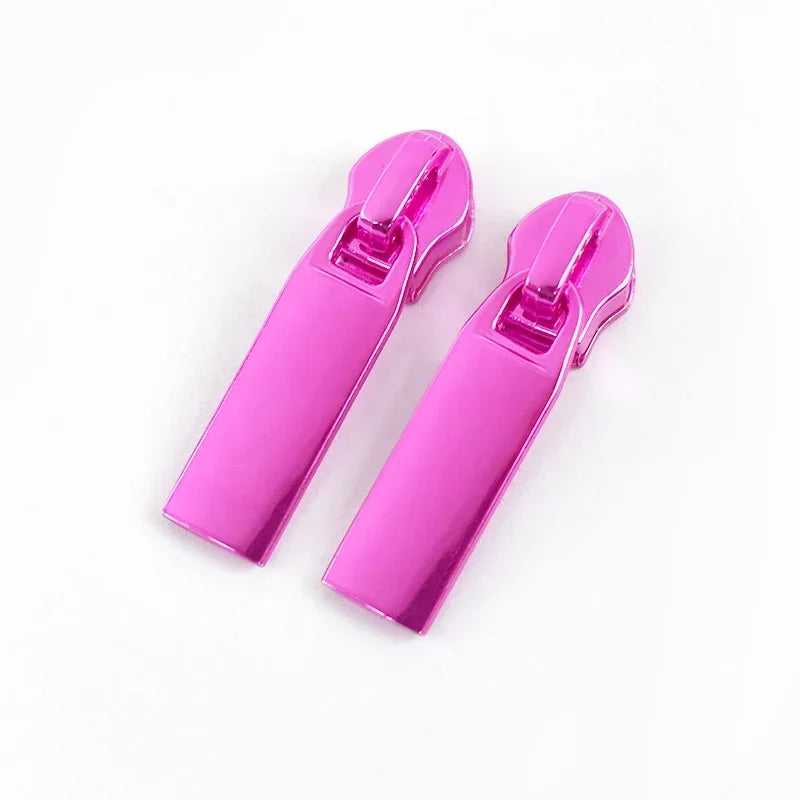 8/200Pcs 5# Zipper Slider for Nylon Zip Tapes Colorful Zips Head Bags Clothes Puller Repair Kit DIY Sewing Hardware Accessory
