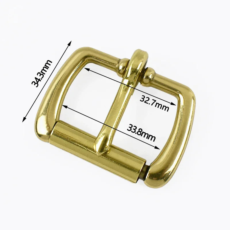 15/500Pcs 16-50mm Stainless Steel/Brass Roller Buckle Heel Bar Pin Buckles Leather Belt Adjust Clasp Bag Strap Hardware Replacement