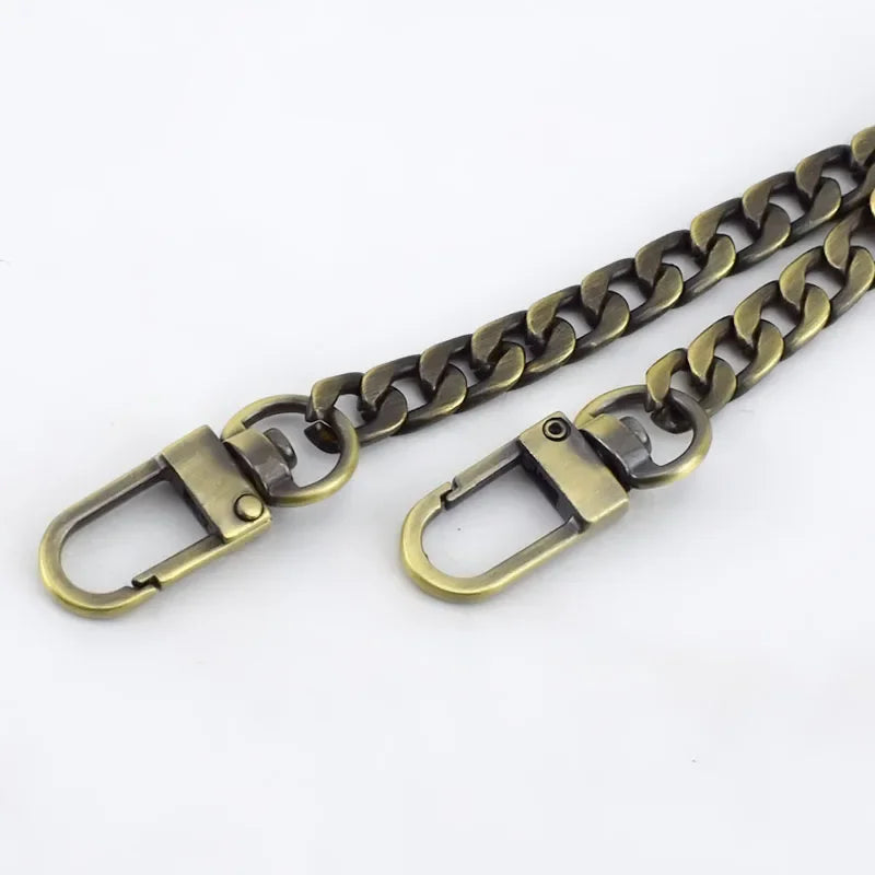 2/50Pcs Meetee 10mm Bag Chain Clasp Buckles DIY Replacement Shoulder Bags Straps Metal Chains Belt Accessories Hardware BF305