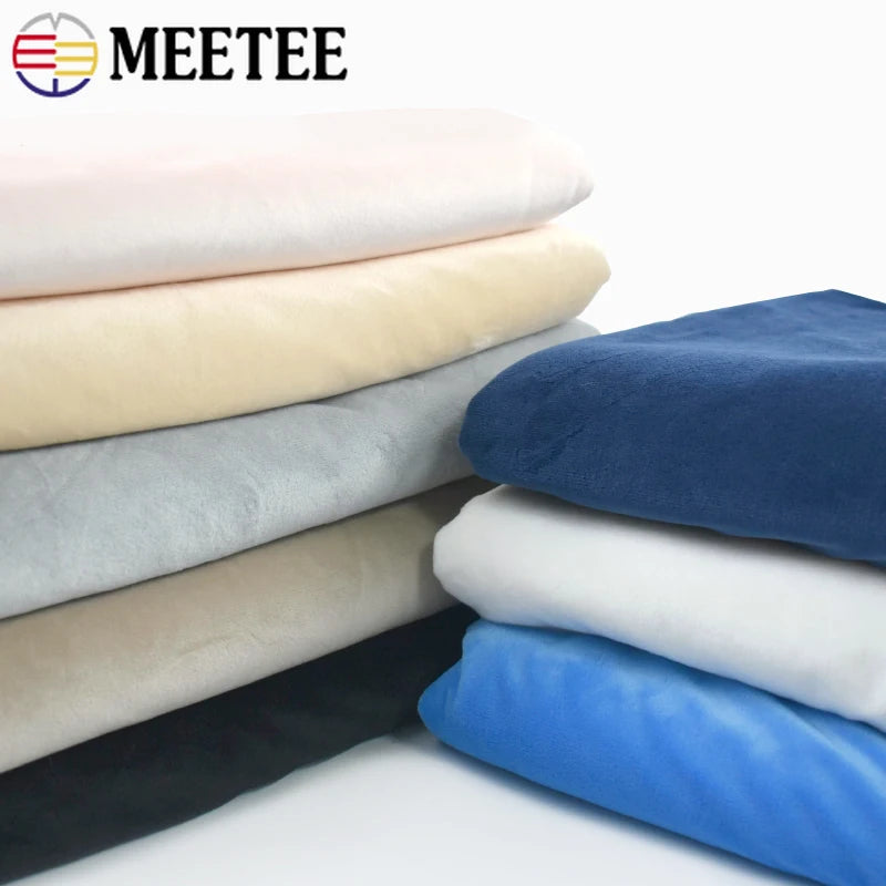 90/2250x165cm Short Plush Fabric Soft Toy Doll Clothes Cloth 0.7mm Velvet Fabrics Sofa Cover Garment Sewing DIY Accessories