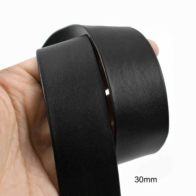 20/50Meters 5-30mm Black PU Leather Ribbon Soft Flat Cord for Handbag Straps Jewelry Necklaces Sewing Decor Craft Webbing Supplies