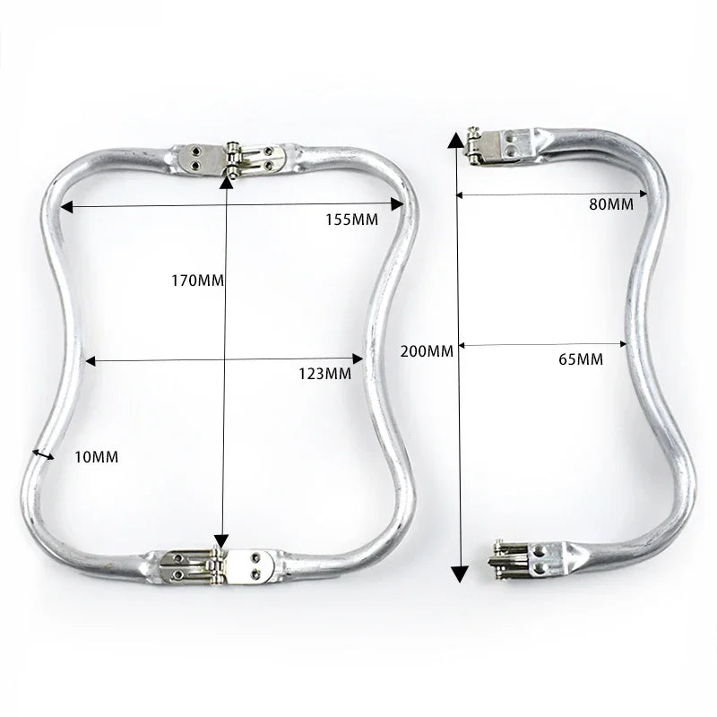 3/100Pcs Metal Kiss Clasp Purse Frame Aluminium Tube Bag Handle Wallet Frames Buckle DIY Clutch Handbag Parts Hardware Accessories