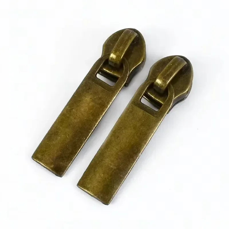 20/600Pcs Meetee Zipper Slider for 5# Nylon Zippers Tapes Backpack Jacket Zip Puller Head Repair Kit DIY Sewing Accessories