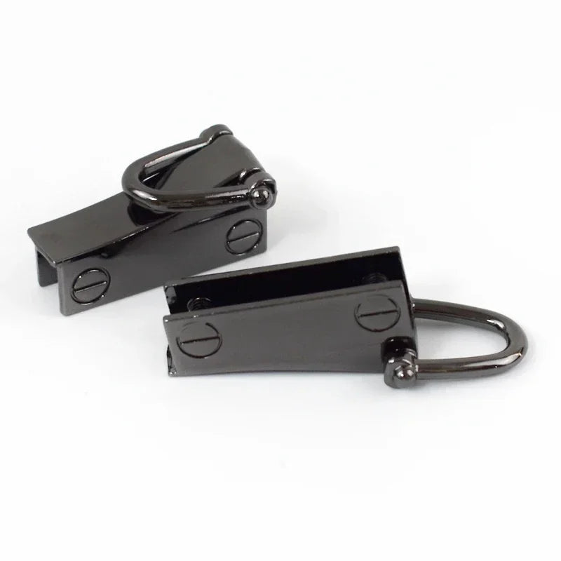 8/200pairs Meetee 20/30mm Bag Metal Ear Shoulder Strap Hang Buckles Side Clamp Hook DIY D Ring Sides Clip Luggage Accessories