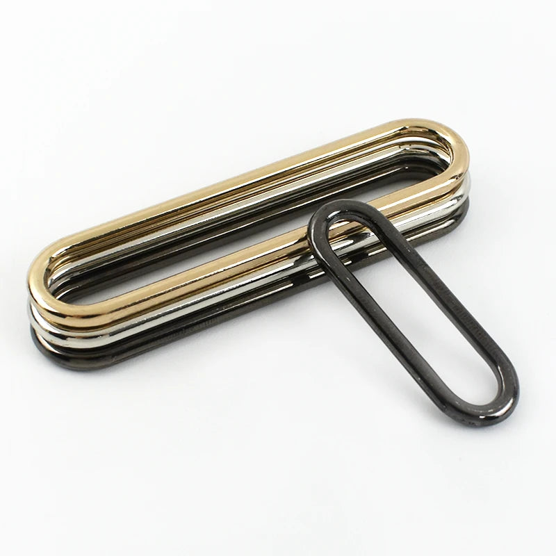 20/500Pcs 20-50mm O Ring Metal Oval Buckles Shoes Clasp Egg Buckle Bag Strap Connect Rings Adjust Hook Handbags DIY Accessories