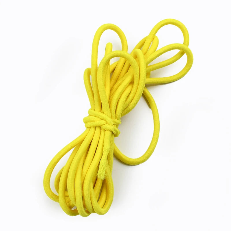 5mm Round Elastic Rope 10/300Meters Color Rubber Bands HairBand Elasticity Band Belt Drawstring Bungee Cord Sewing Supplies