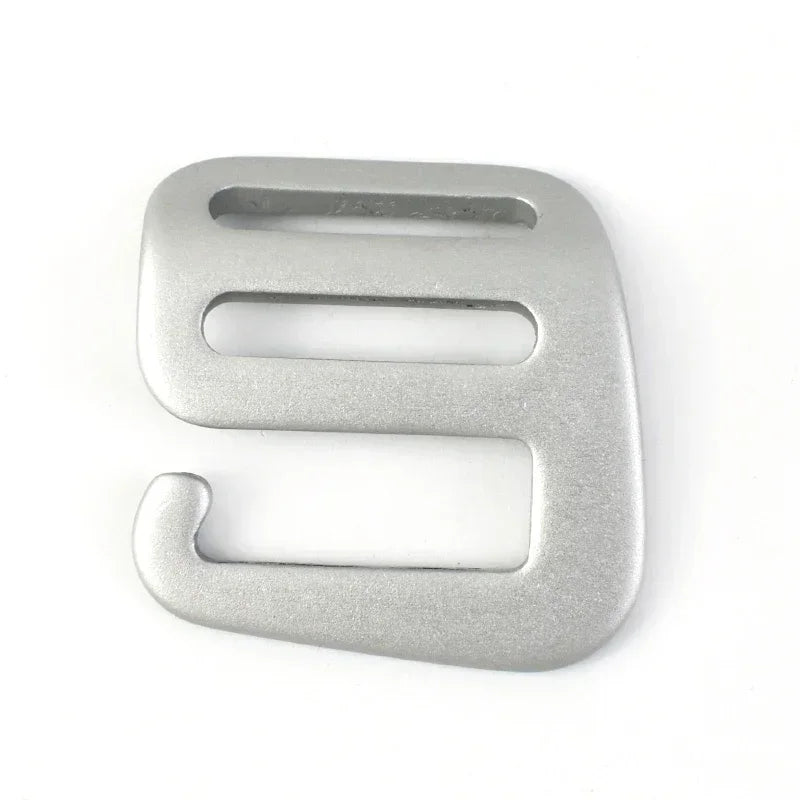 15/400Pcs 20/25mm Aluminum Metal G Hook Buckles for Bag Strap Tri-Glide Clasp Backpack Belt Adjust Buckle DIY Hardware Accessory