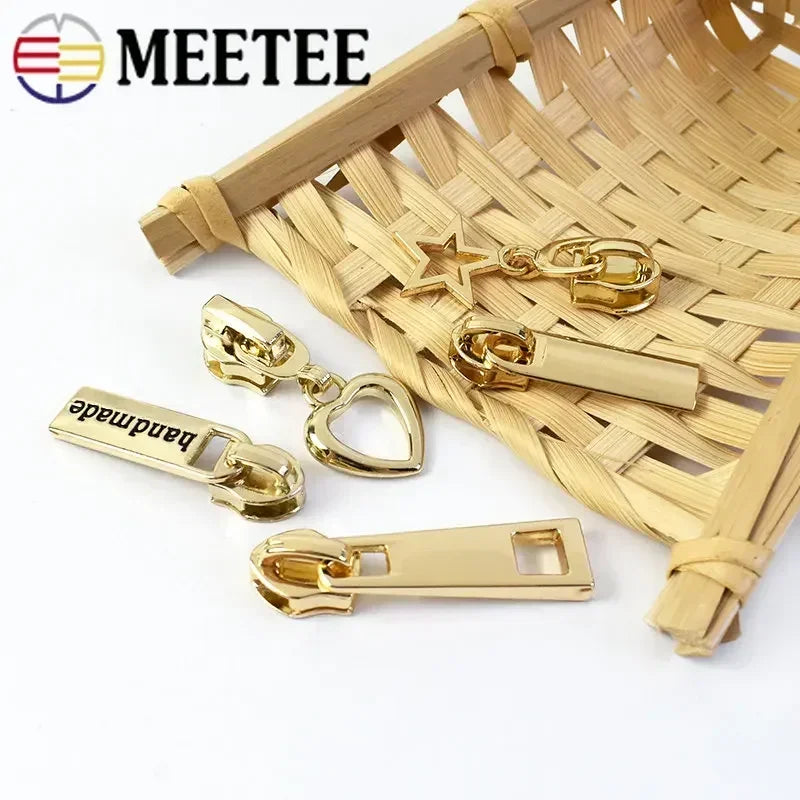 8/300Pcs 5# Zipper Sliders For Nylon Zip Bag Shoes Zippers Puller Clothes Coat Zips Repair Kit DIY Sewing Accessories