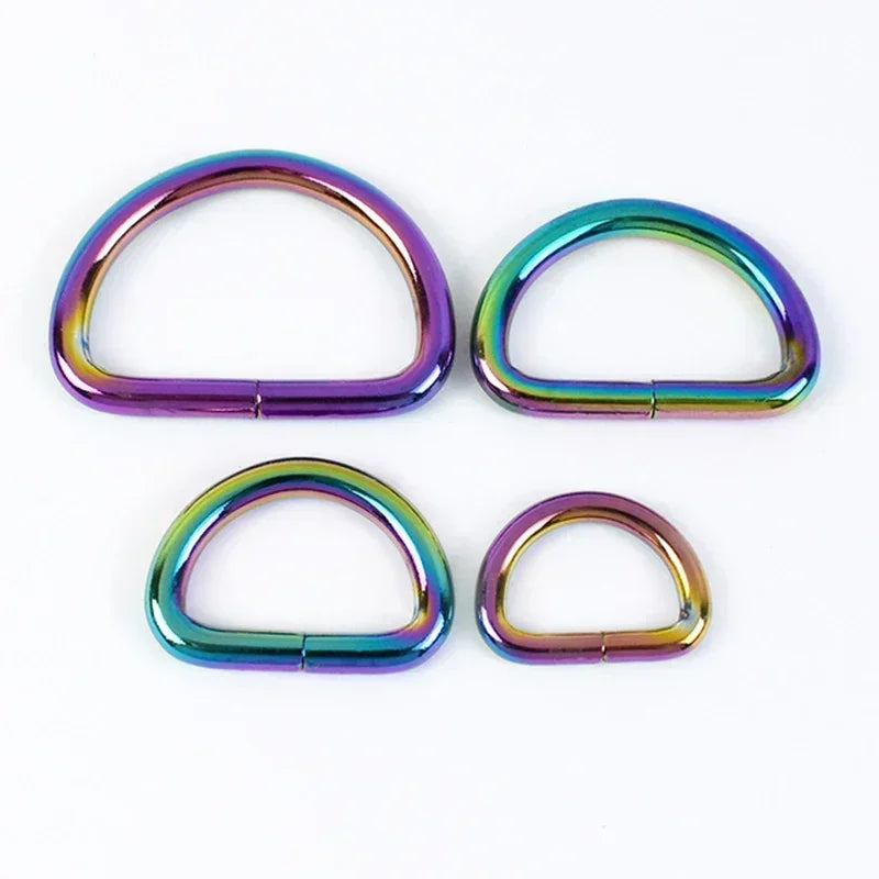 25/800Pcs Metal Bags Buckle 16-50mm Rectangle D Ring Webbing Belt Connect Hook Buckles Handbag Strap Clasp DIY Hardware Accessories