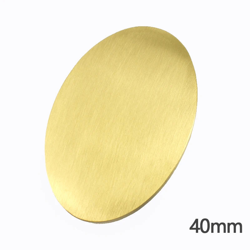 1/20Pcs Smooth Belt Buckle Head for Men's Jeans Waistband Lock Clasp Leather Craft Solid Brass Buckles Adjust Waist Band Accessories
