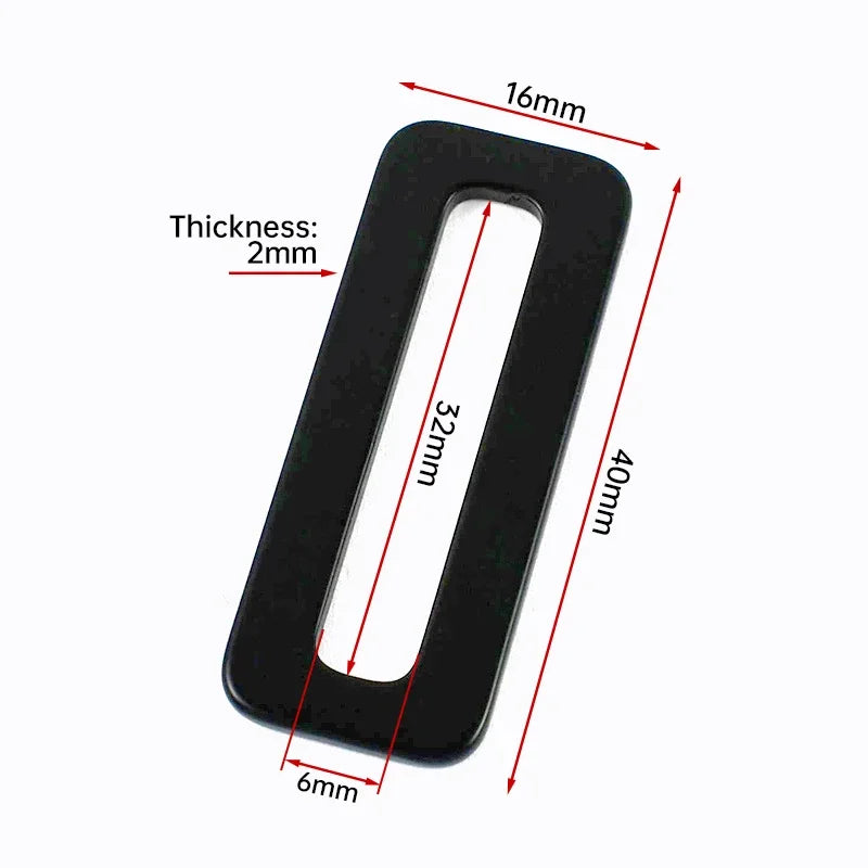 25/800Pcs Square O Ring Carabiner 20-50mm 304 Stainless Steel Buckles Bag Hanger Oval Rings Crochet Hook Webbing Tape Fastener