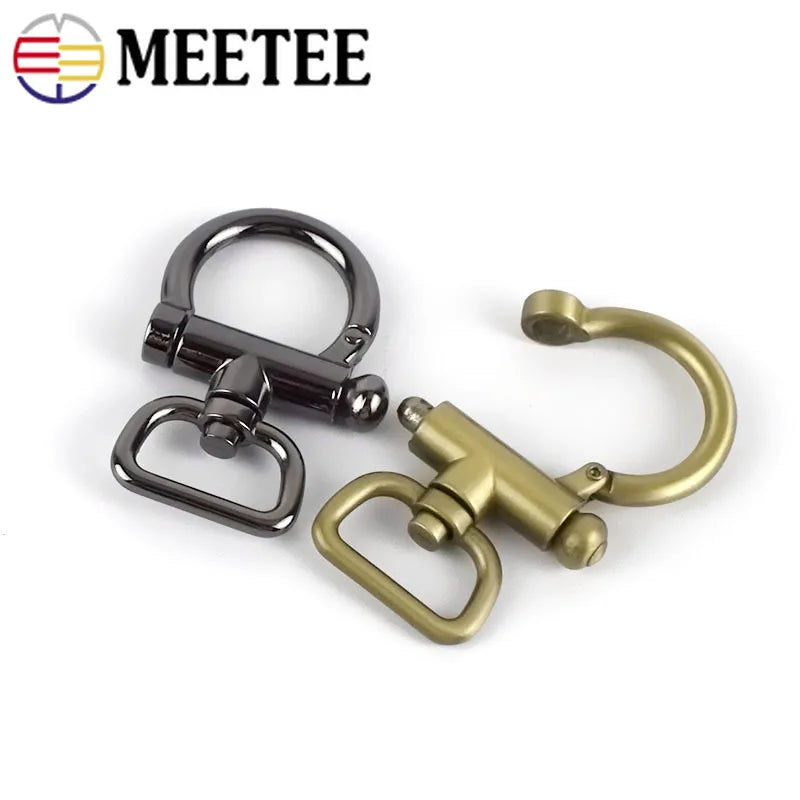 3/110pcs 20/25mm Metal Buckle Bag Strap Connector Swivel Clasp Webbing Keychain Handbag Belt Hanger Hook DIY Hardware Accessories