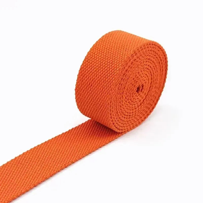 5/150Meters Meetee 38mm Canvas Webbings Ribbon 1.8mm Thick Cotton Webbing Strap Belt DIY Bag Garment Band Sewing Accessories