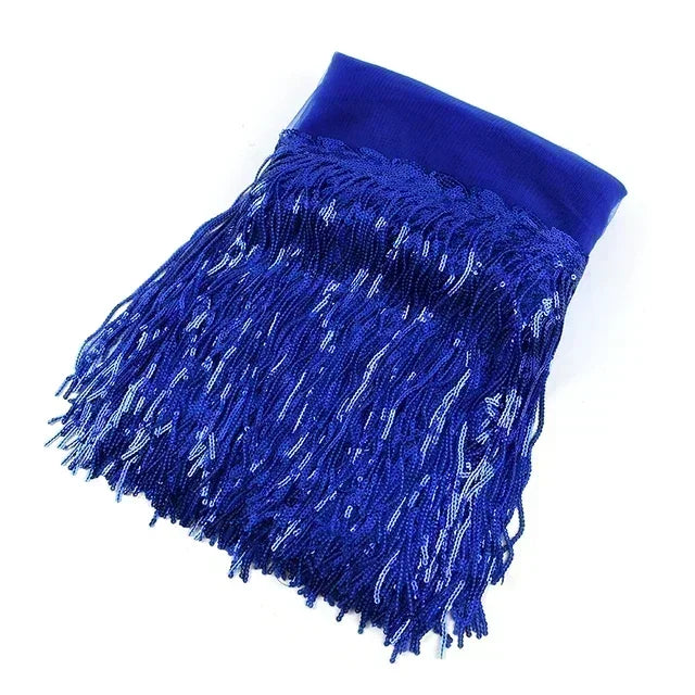 5/200Yards Meetee 10/18cm Sequin Tassel Lace Trim Fringe Trimming Ribbon for Clothing Dress Decoration DIY Sewing Accessories