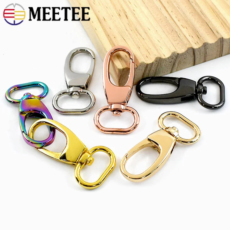 20/50Pcs 20-38mm Metal Buckles Trigger Snap Clip Hooks Swivel Lobster Clasp Keychain Carabiner Bag Strap Hardware Accessories