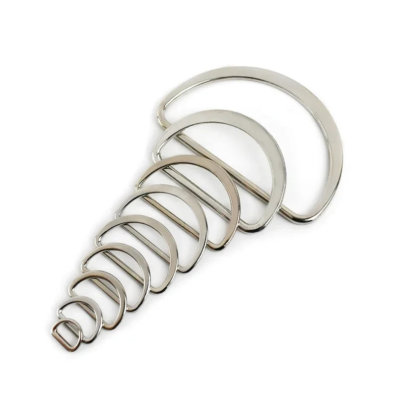 30/670Pcs 15-50mm Metal D Ring Adjustable Buckles Clasp for Shoes Bags Backpack Straps Webbing Ribbon Hardware DIY Accessories