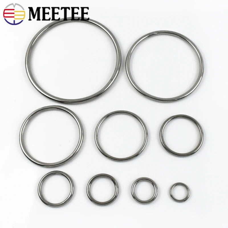 20/600Pcs 316# Stainless Steel Seamless O Rings Buckle Pet Collar Clasp Backpack Strap Hanging Bed Connection Anti-rust Ring