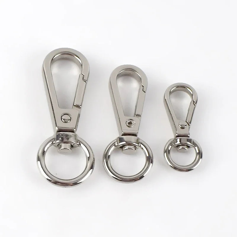 Meetee 20/600Pcs ID8-13mm Metal Bag Buckles Lobster Swivel Trigger Clips Snap Hook Handbag Hanger KeyChain DIY Sewing Accessories