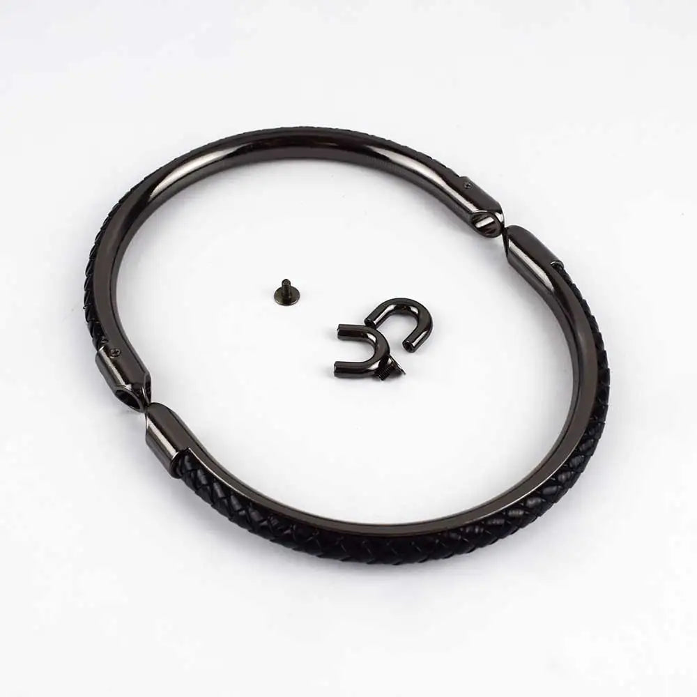 Meetee 2/80Pcs125mm Metal Bag Handles for Luggage Strap Buckle Hooks DIY Bags Handle Belt Hardware Accessories
