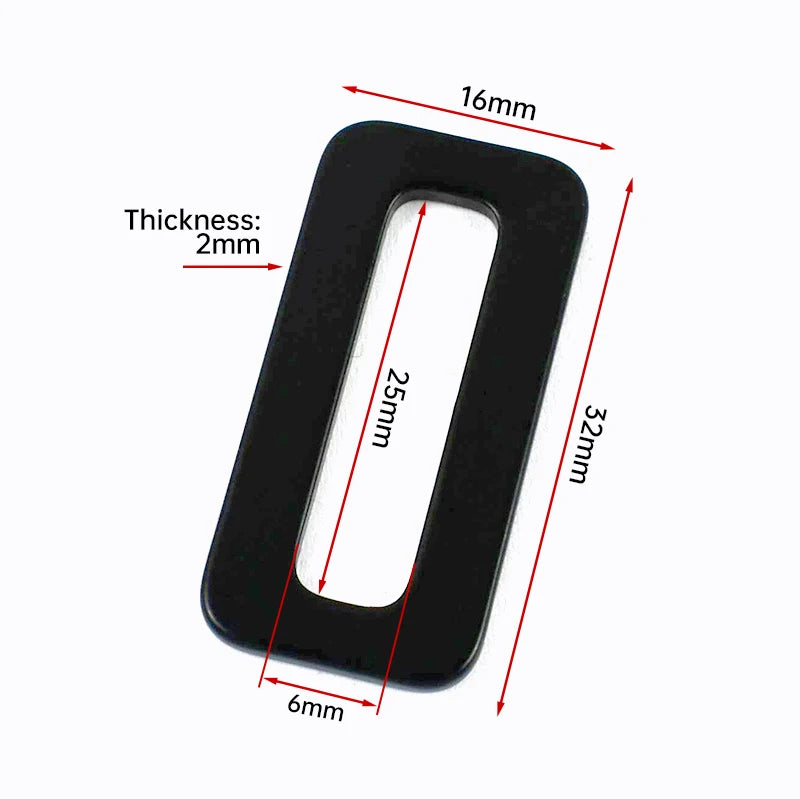 25/800Pcs Square O Ring Carabiner 20-50mm 304 Stainless Steel Buckles Bag Hanger Oval Rings Crochet Hook Webbing Tape Fastener