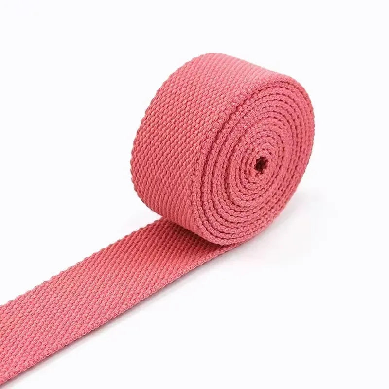 5/150Meters Meetee 38mm Canvas Webbings Ribbon 1.8mm Thick Cotton Webbing Strap Belt DIY Bag Garment Band Sewing Accessories